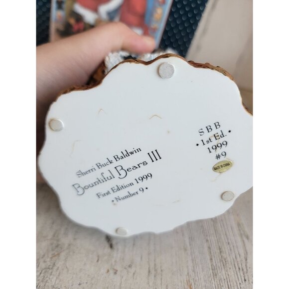 Lang wise bountiful bears three third Santa Claus Xmas 1st edition figure vintag - Picture 8 of 9